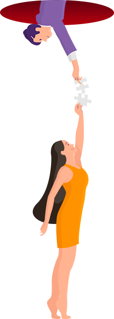 Illustration homme et femme