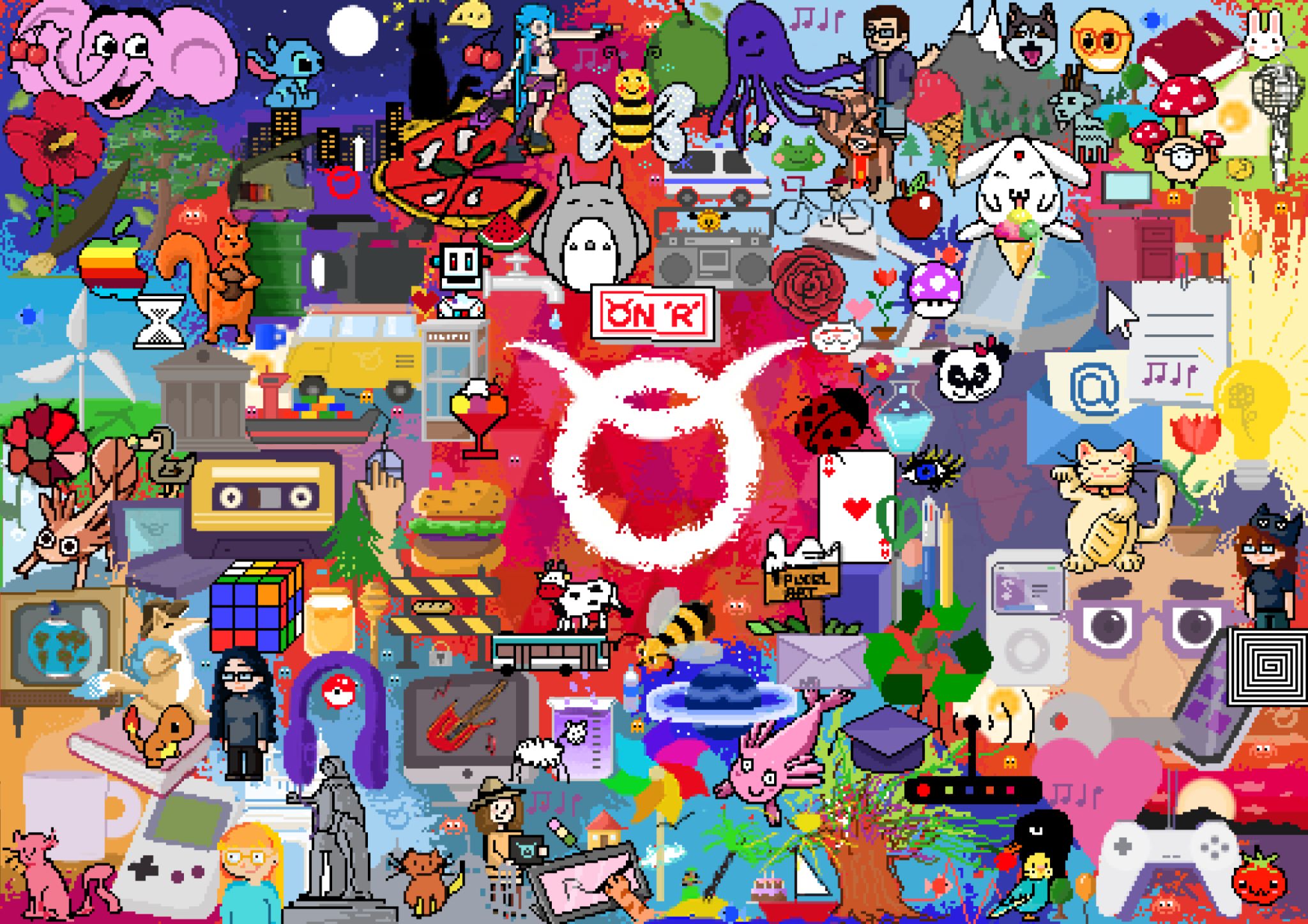 Pixel art collaboratif en entreprise